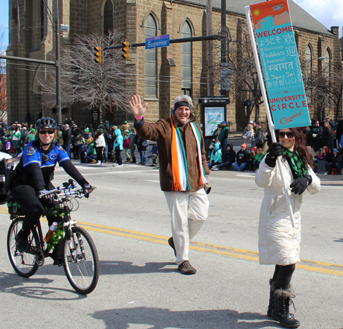 University Circle in the 2019 St Patrick's Day Parade in Cleveland